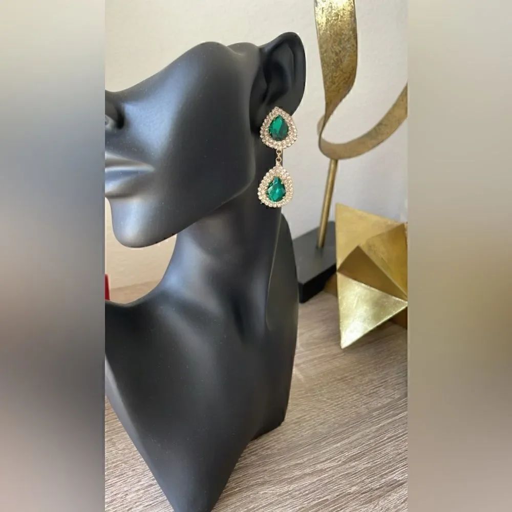 Rhinestones crystal drop earrings A198